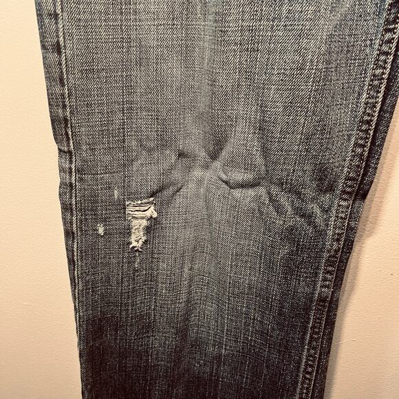 American Eagle Jeans Men Original Boot Distressed Denim Cotton Casual 34/36 - Picture 4 of 7